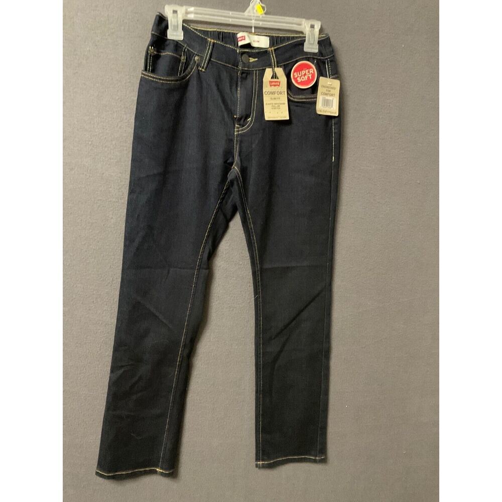 Levi's Slim Fit Pull-On Jeans Super Soft 14 Reg 27x27 Elastic Waistband NWT